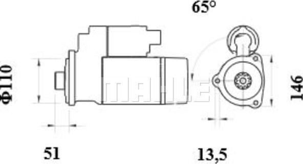 Wilmink Group WG2045391 - Motorino d'avviamento autozon.pro