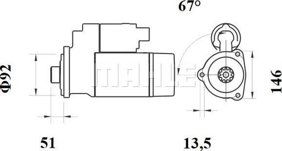 Wilmink Group WG2045392 - Motorino d'avviamento autozon.pro