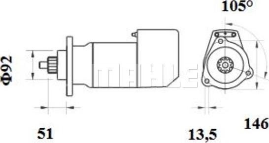 Wilmink Group WG2045348 - Motorino d'avviamento autozon.pro