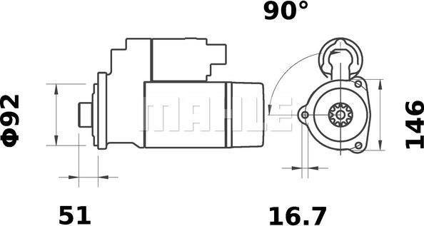 Wilmink Group WG2045310 - Motorino d'avviamento autozon.pro