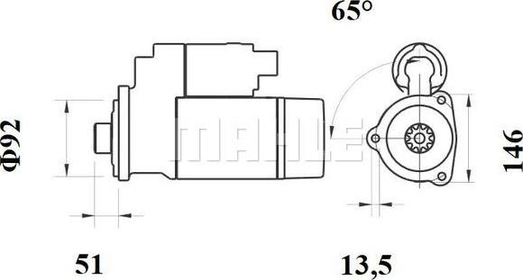 Wilmink Group WG2045388 - Motorino d'avviamento autozon.pro