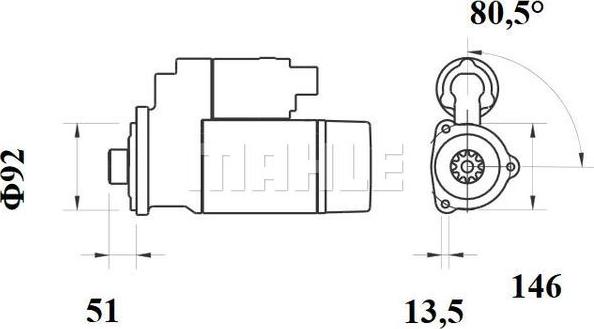 Wilmink Group WG2045387 - Motorino d'avviamento autozon.pro