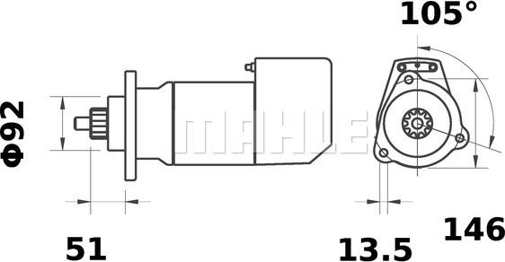 Wilmink Group WG2045290 - Motorino d'avviamento autozon.pro