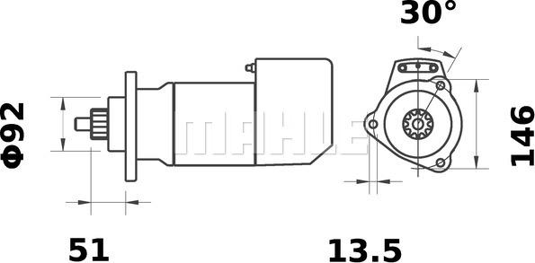 Wilmink Group WG2045240 - Motorino d'avviamento autozon.pro