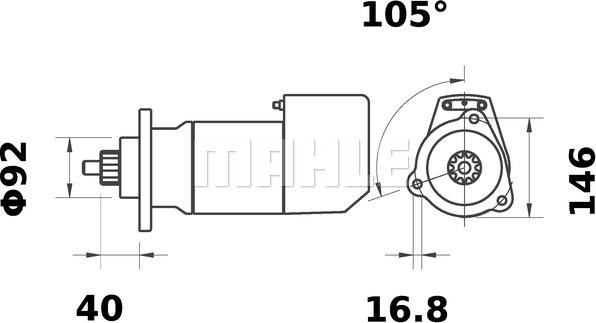 Wilmink Group WG2045232 - Motorino d'avviamento autozon.pro