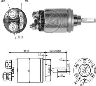 Wilmink Group WG2018163 - Elettromagnete, Motore d'avviamento autozon.pro