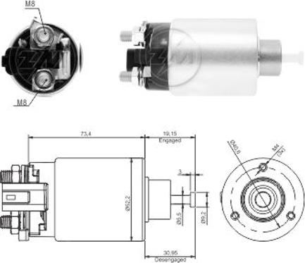 Wilmink Group WG2018245 - Elettromagnete, Motore d'avviamento autozon.pro