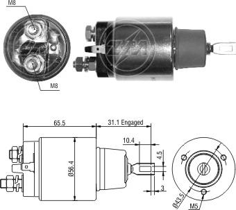 Wilmink Group WG2018284 - Elettromagnete, Motore d'avviamento autozon.pro