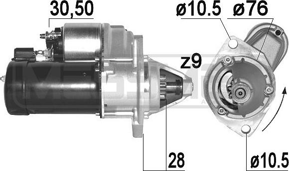 Wilmink Group WG2013458 - Motorino d'avviamento autozon.pro