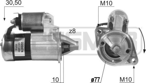 Wilmink Group WG2013033 - Motorino d'avviamento autozon.pro