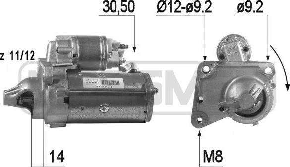 Wilmink Group WG2012980 - Motorino d'avviamento autozon.pro