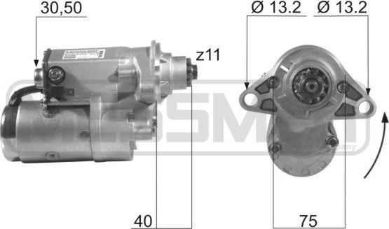 Wilmink Group WG2012826 - Motorino d'avviamento autozon.pro