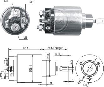 Wilmink Group WG2017963 - Elettromagnete, Motore d'avviamento autozon.pro