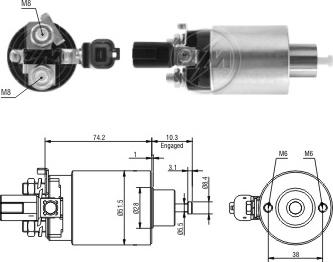 Wilmink Group WG2017881 - Elettromagnete, Motore d'avviamento autozon.pro