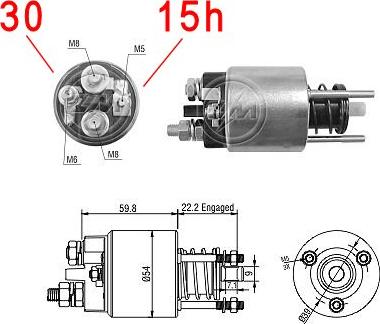 Wilmink Group WG2017752 - Elettromagnete, Motore d'avviamento autozon.pro