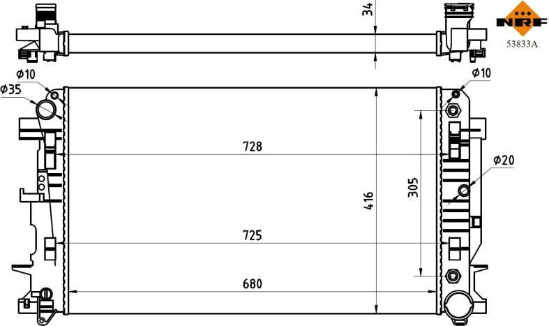 Wilmink Group WG2195475 - Radiatore, Raffreddamento motore autozon.pro