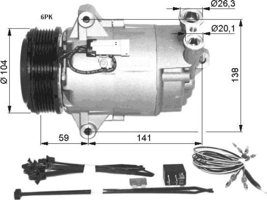 Wilmink Group WG2159330 - Compressore, Climatizzatore autozon.pro