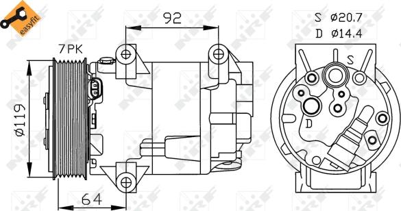 Wilmink Group WG2159325 - Compressore, Climatizzatore autozon.pro