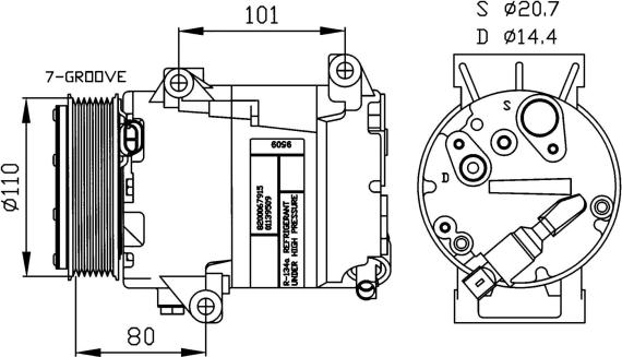 Wilmink Group WG2159263 - Compressore, Climatizzatore autozon.pro