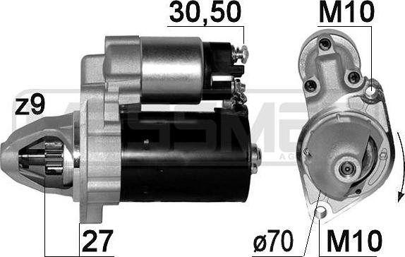 Wilmink Group WG2150994 - Motorino d'avviamento autozon.pro