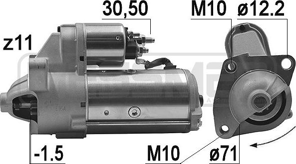 Wilmink Group WG2150996 - Motorino d'avviamento autozon.pro