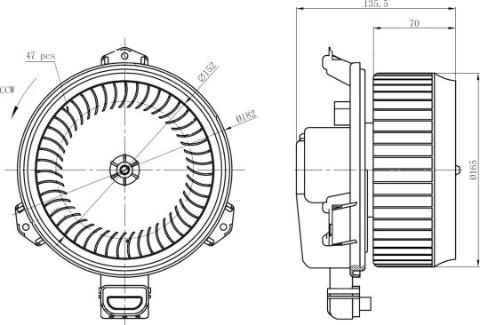 Wilmink Group WG2160432 - Ventilatore abitacolo autozon.pro