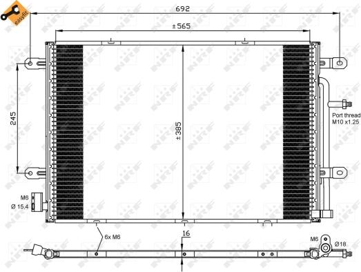 Wilmink Group WG2161127 - Condensatore, Climatizzatore autozon.pro