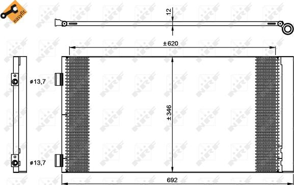 Wilmink Group WG2161230 - Condensatore, Climatizzatore autozon.pro