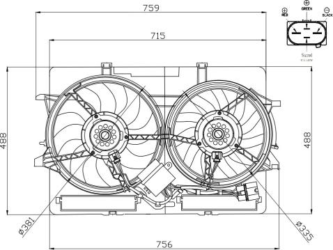 Wilmink Group WG2161758 - Ventola, Raffreddamento motore autozon.pro