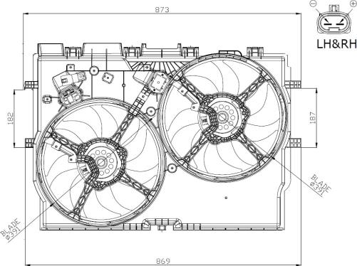 Wilmink Group WG2161765 - Ventola, Raffreddamento motore autozon.pro