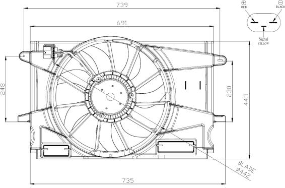 Wilmink Group WG2161767 - Ventola, Raffreddamento motore autozon.pro