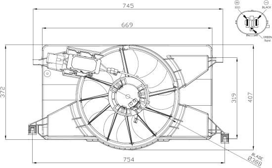 Wilmink Group WG2161779 - Ventola, Raffreddamento motore autozon.pro