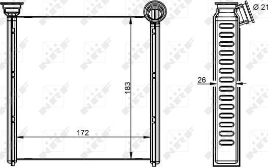 Wilmink Group WG2162096 - Scambiatore calore, Riscaldamento abitacolo autozon.pro