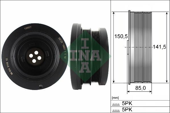 Wilmink Group WG2112210 - Puleggia cinghia, Albero a gomiti autozon.pro