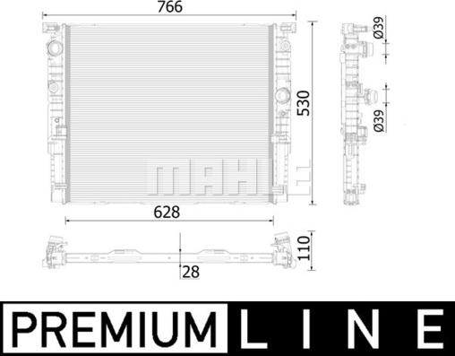 Wilmink Group WG2184159 - Radiatore, Raffreddamento motore autozon.pro