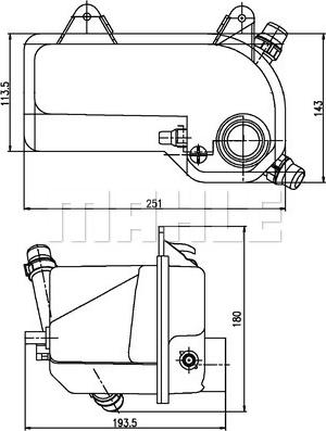 Wilmink Group WG2184346 - Serbatoio compensazione, Refrigerante autozon.pro