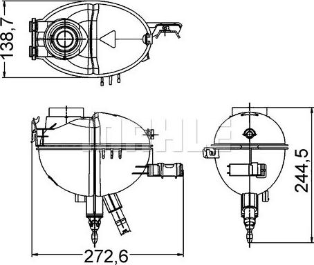 Wilmink Group WG2184351 - Serbatoio compensazione, Refrigerante autozon.pro