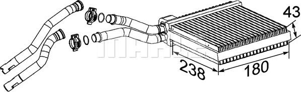 Wilmink Group WG2180080 - Scambiatore calore, Riscaldamento abitacolo autozon.pro