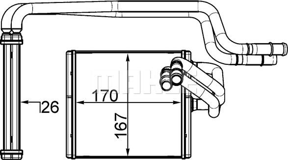 Wilmink Group WG2180076 - Scambiatore calore, Riscaldamento abitacolo autozon.pro