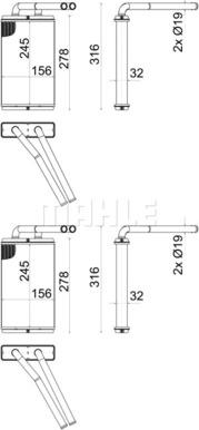 Wilmink Group WG2180143 - Scambiatore calore, Riscaldamento abitacolo autozon.pro