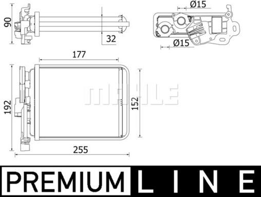 Wilmink Group WG2180155 - Scambiatore calore, Riscaldamento abitacolo autozon.pro