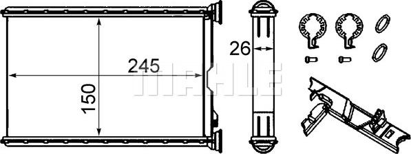 Wilmink Group WG2180117 - Scambiatore calore, Riscaldamento abitacolo autozon.pro