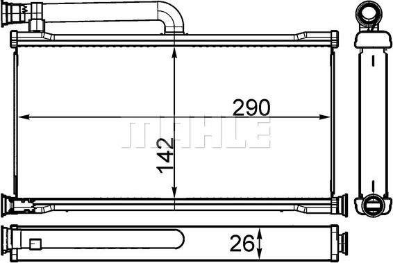 Wilmink Group WG2180136 - Scambiatore calore, Riscaldamento abitacolo autozon.pro