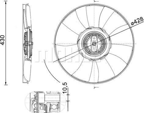 Wilmink Group WG2180871 - Ventola, Raffreddamento motore autozon.pro