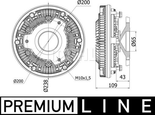 Wilmink Group WG2180359 - Giunto di collegamento, Ventilatore radiatore autozon.pro