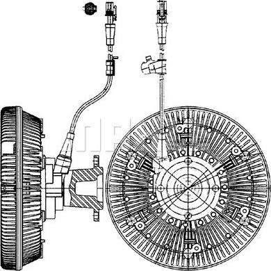 Wilmink Group WG2180370 - Giunto di collegamento, Ventilatore radiatore autozon.pro