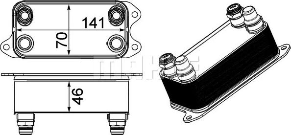 Wilmink Group WG2181181 - Radiatore olio, Cambio automatico autozon.pro