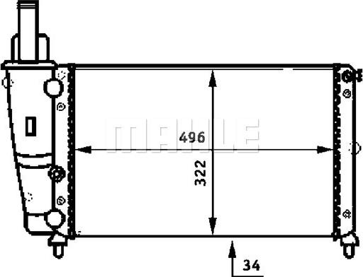 Wilmink Group WG2183497 - Radiatore, Raffreddamento motore autozon.pro