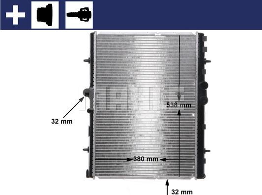 Wilmink Group WG2183462 - Radiatore, Raffreddamento motore autozon.pro