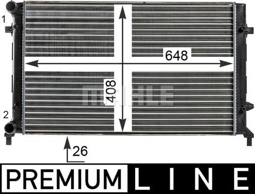 Wilmink Group WG2183430 - Radiatore, Raffreddamento motore autozon.pro